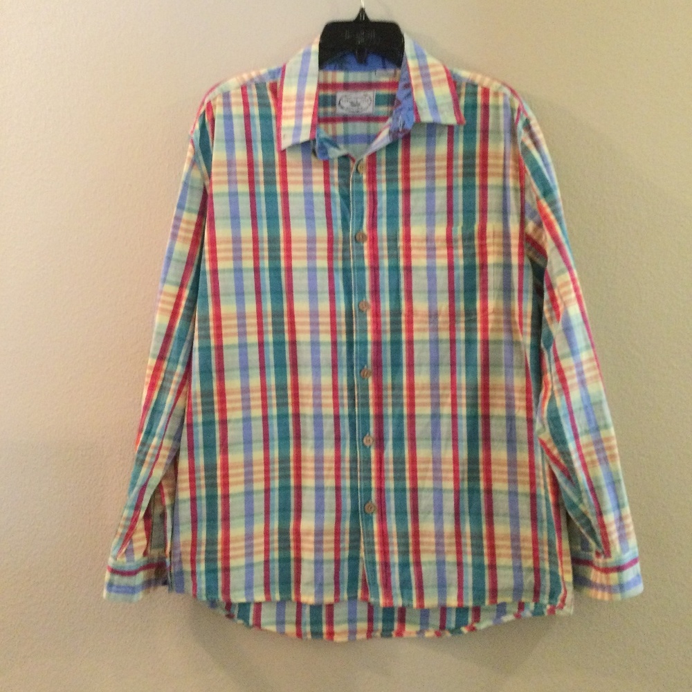 ✔️ Vintage 1946 Clothing Cotton Button Down Shirt Size Large